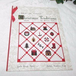Pattern Quilt in a Day CHRISTMAS TRADITIONS Sewing Quilting Book Cottagecore